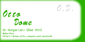 otto dome business card